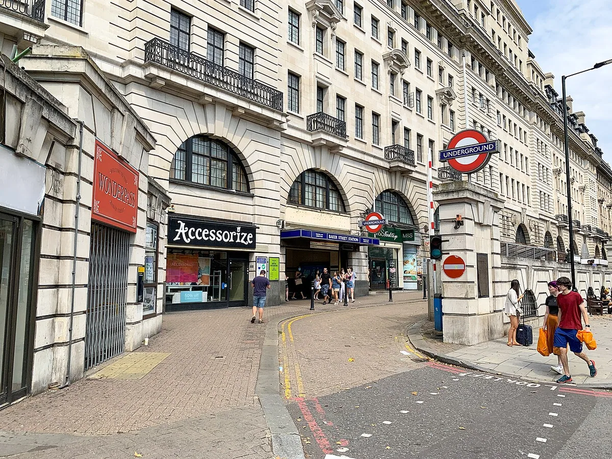 Entrance to Baker Street tube station. Taken during my Circle Line Tube Walk .