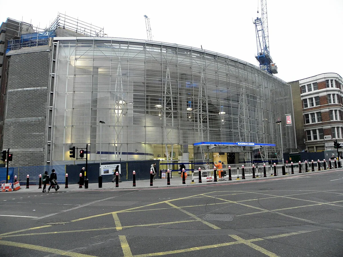 Blackfriars station northern entrance, opened in February 2012