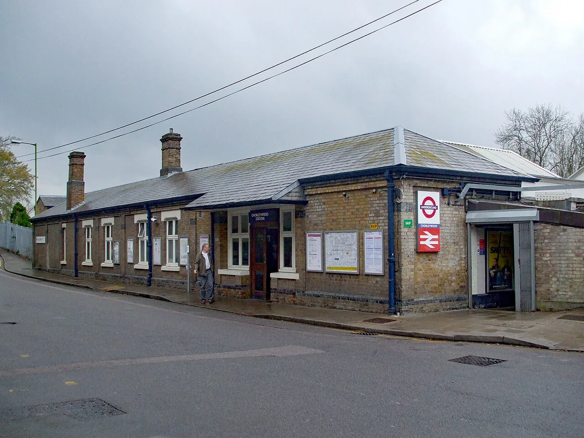 Chorleywood station building, on the southbound side
