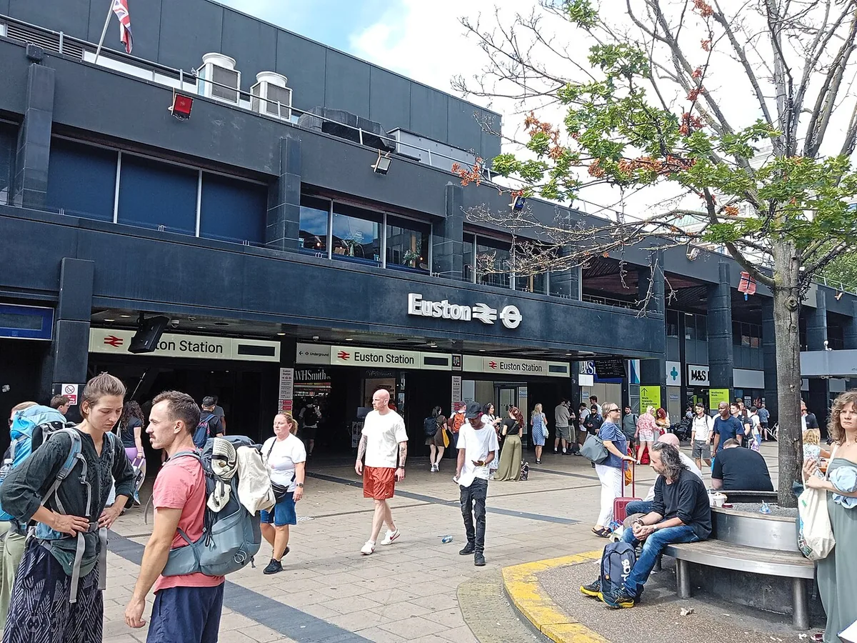 The front of London Euston Station