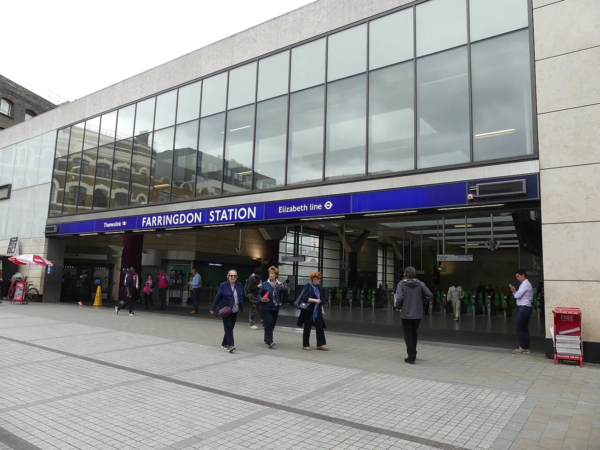 Farringdon station Elizabeth Line platforms as seen on 26th May 2022, two days after opening