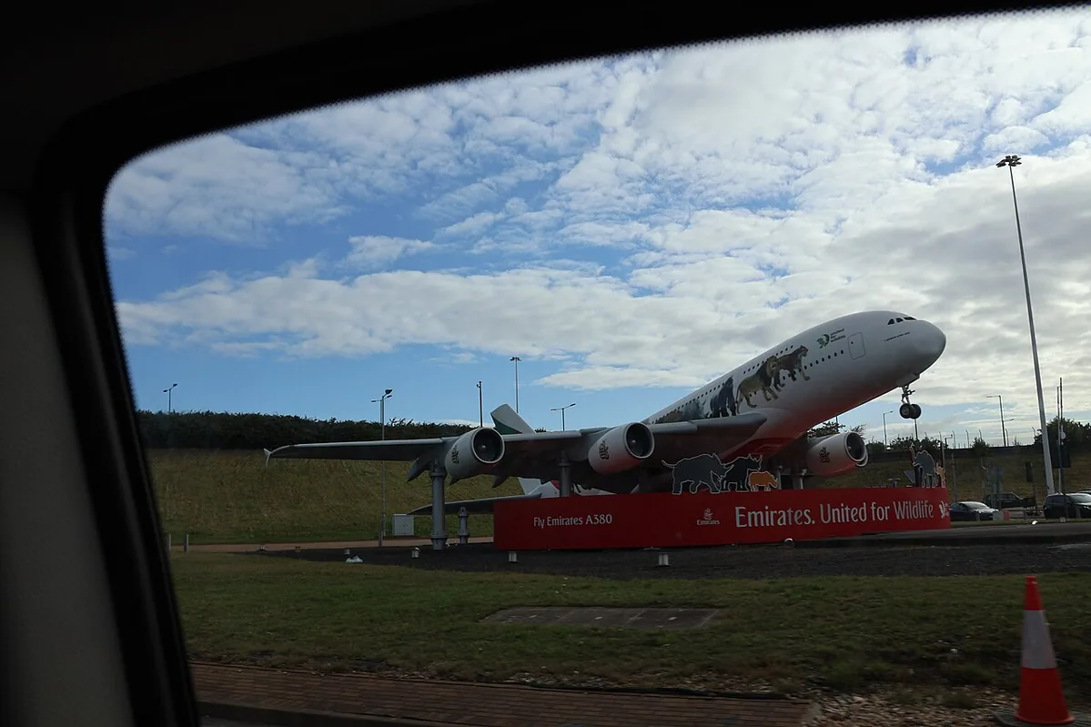 Heathrow Airport (LHR) Main Entrance in Greater London, England, United Kingdom.