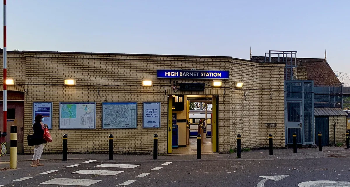 Station building of High Barnet tube station. Taken during my Northern Line Tube Walk .