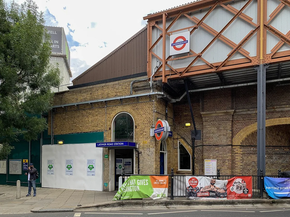 Entrance to Latimer Road station. Taken during my Circle Line Tube Walk .