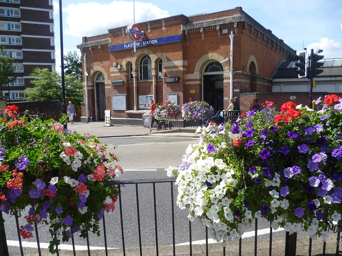 The frontage of Plaistow station