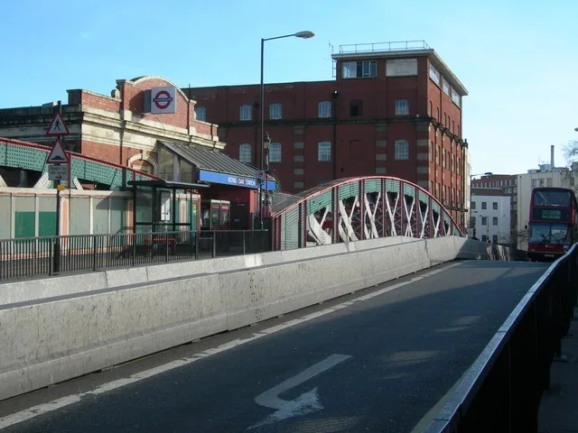 Lord Hills Bridge, W2 This photo also shows Royal Oak tube station. The bridge not only crosses the Hammersmith and City Line, but also the main line out of Paddington. The bus in 
