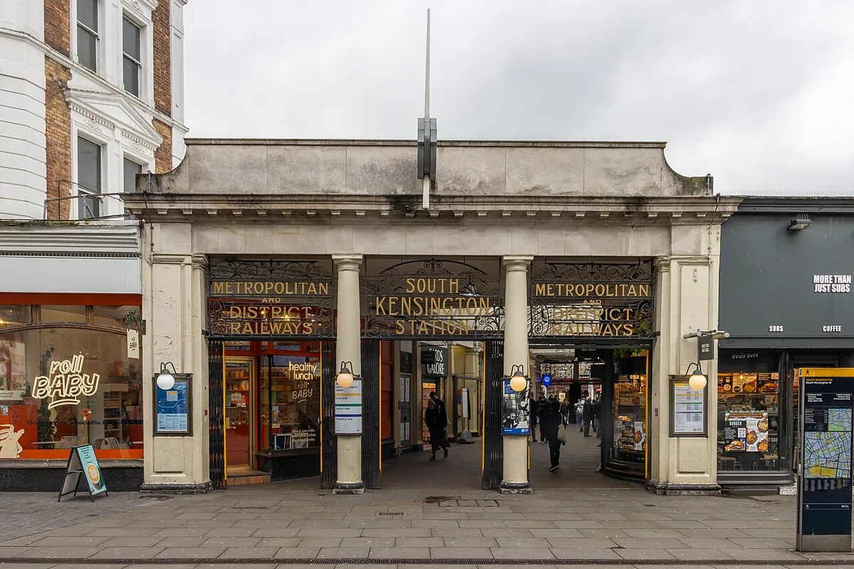 Entrance to South Kensington tube station