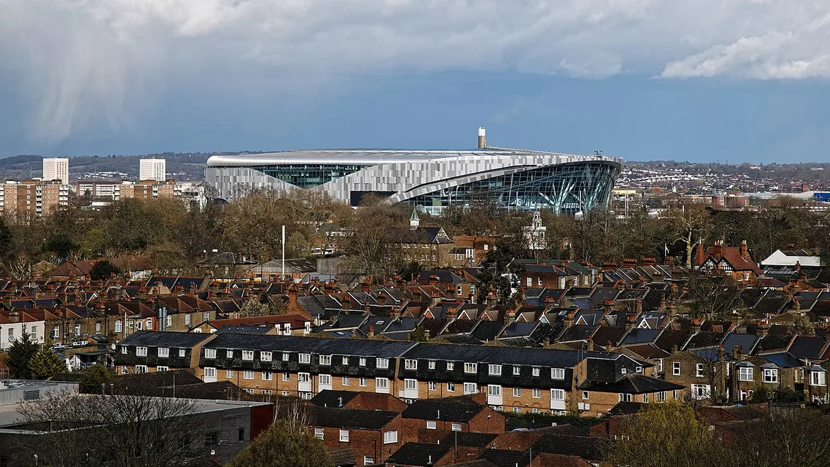 A view towards Tottenham Hotspur F.C.