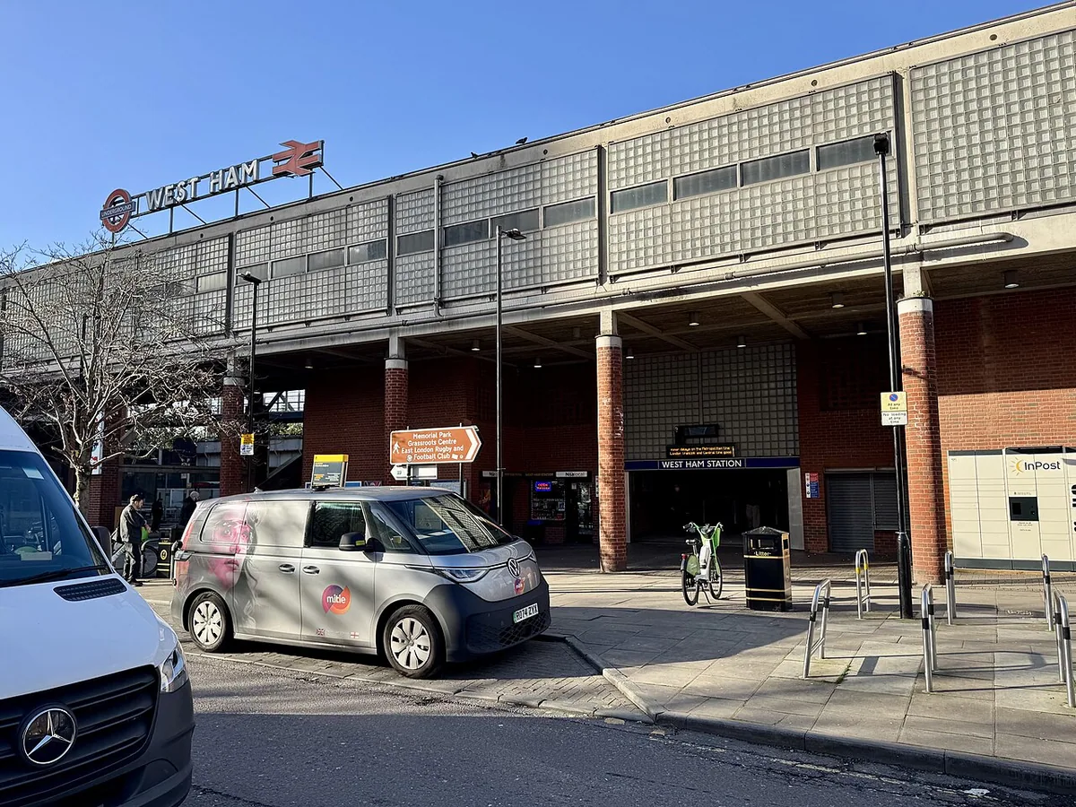 West Ham station exterior.
